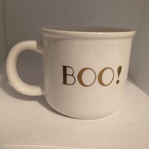 Boo! Spooky Halloween Ghost White Mug